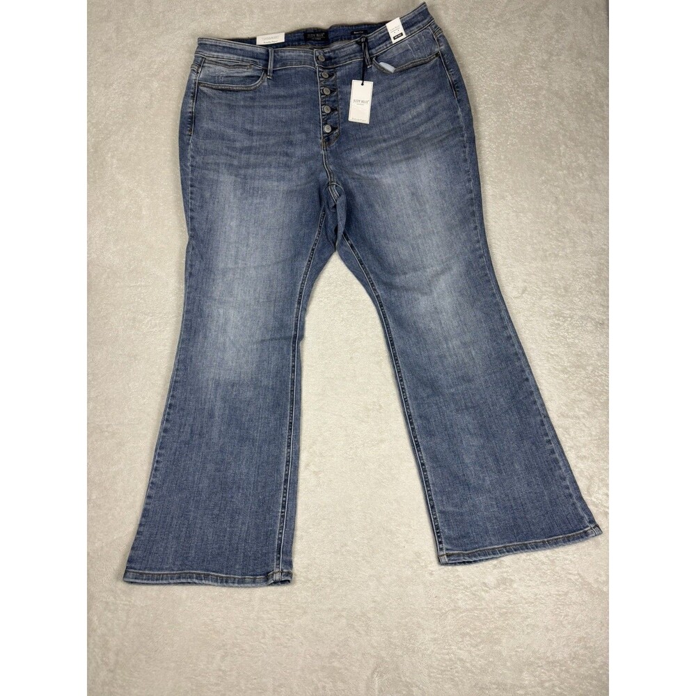 NEW Judy Blue 22W Mid Rise Tummy Control Boot cut blue denim NWT
